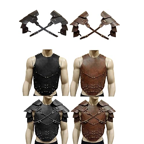 Carquois Médiéval En Cuir PU - Porte-Flèches Épaule-Dos, Capacité 40