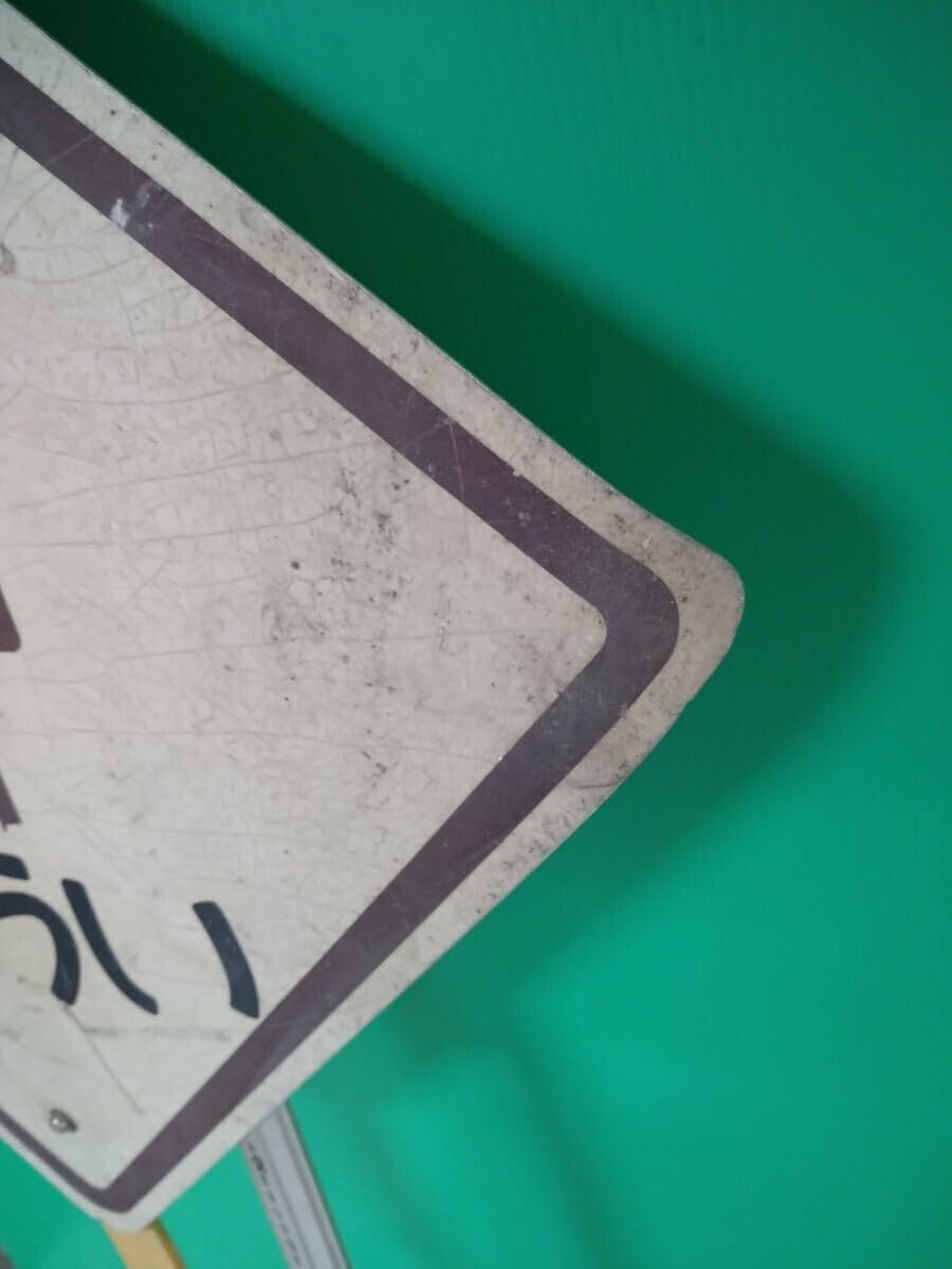 Amazon.co.jp: 廃品 看板阪急電鉄 踏切ちゅうい縦 約1100ミリ横 約640