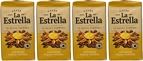 LA ESTRELLA Café Tostado Molido Natural 250g - 4 Paquetes - Imagen 8