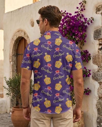 Image of 99TIMORO Funny Movie Mens Hawaiian Shirts Button Down Short Sleeve