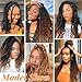 24 Inch Springy Afro Twist Hair 8 Packs Marley Twist Braiding Hair Pre-fluffed Spring Twist Hair Afro Twist Hair Marley Hair for Faux Locs (24 Inch (Pack of 8), T1B/27/613# Marley Twist)