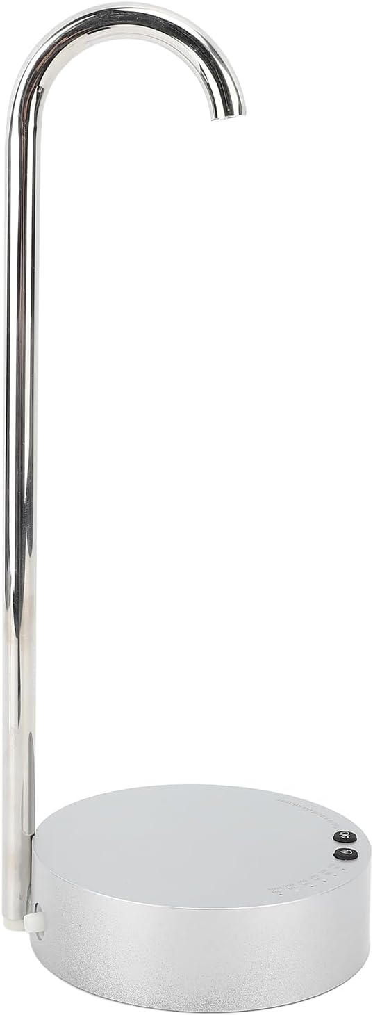 卓上ウォーターディスペンサー 電気飲料用ミネラルウォーターポンプ ホームオフィス用 多目的デザイン (シルバー)