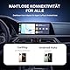kacylzom Carplay Wireless Adapter 2 in 1 - Kabelloser Wireless Android Auto Adapter für iPhone 6+/iOS 10 + & Android 11+ Konvertieren Wired Android Auto/Carplay in Kabellos