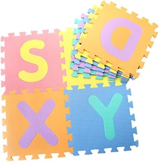 NAMOARLY 26 Peças Tapete De Brincar Para Bebês Almofada De Chão Para Crianças Tapete De Brincar De Eva Tapete De Engatinhar Para Bebês Tapetes Interligados Para Bebês Tapete De