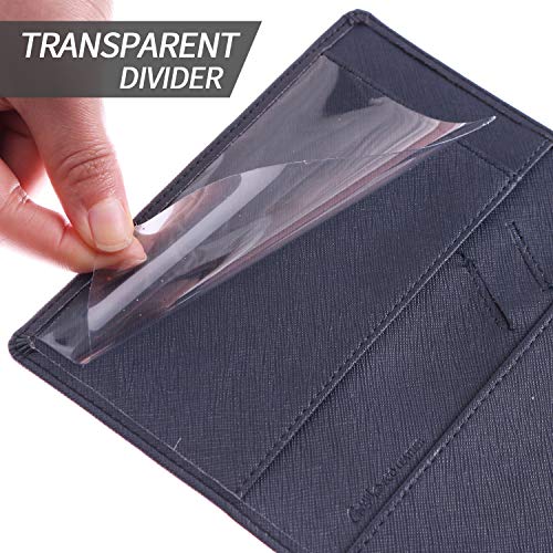 IKEPOD Leather Checkbook Cover for Men Women RFID Blocking by GNEGNI - Thumbnail 5