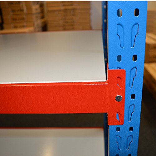 Vesalia Profi Steckregal für Zuhause 172 cm Höhe (Hauptregal - Tiefe: 40 cm; Breite 120 cm) – Bild 4