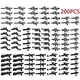 ⭐Material: aus ABS Spieland 200St. Custom Waffen Set für SWAT Team Polizei Soldaten Mini Figuren, passen zum Lego