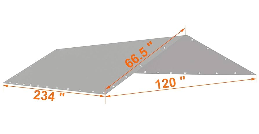 tarp to tarp bonbonero シェード DAY STAR SHADES 10'x20' Ft Canopy Replacement White Cover