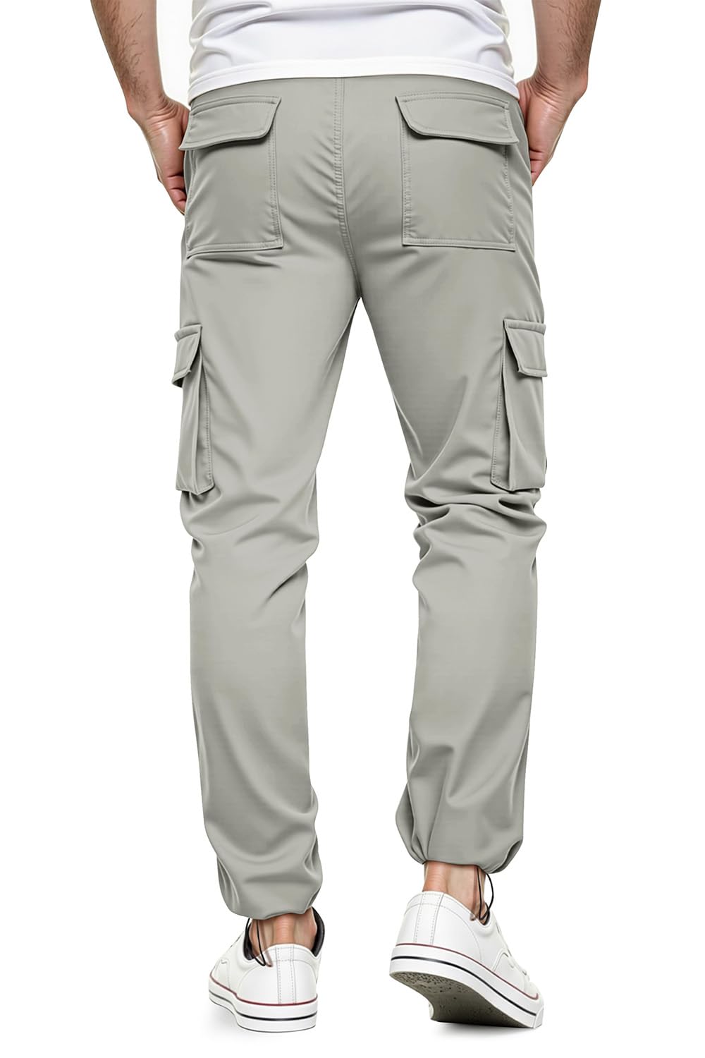 GINGTTO Pantaloni Cargo Uomo Slim Fit Elasticizzati Pantalones Stretch Joggers Pants Impermeabili Multitasche