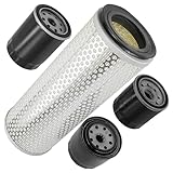 Caltric Air Fuel MIU800645,and Oil Filter Compatible with John Deere 2032R 2038R 3025E 3036E