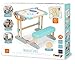 Smoby - Pupitre transformable de madera escritorio o caballete, 80 accesorios (Smoby...
