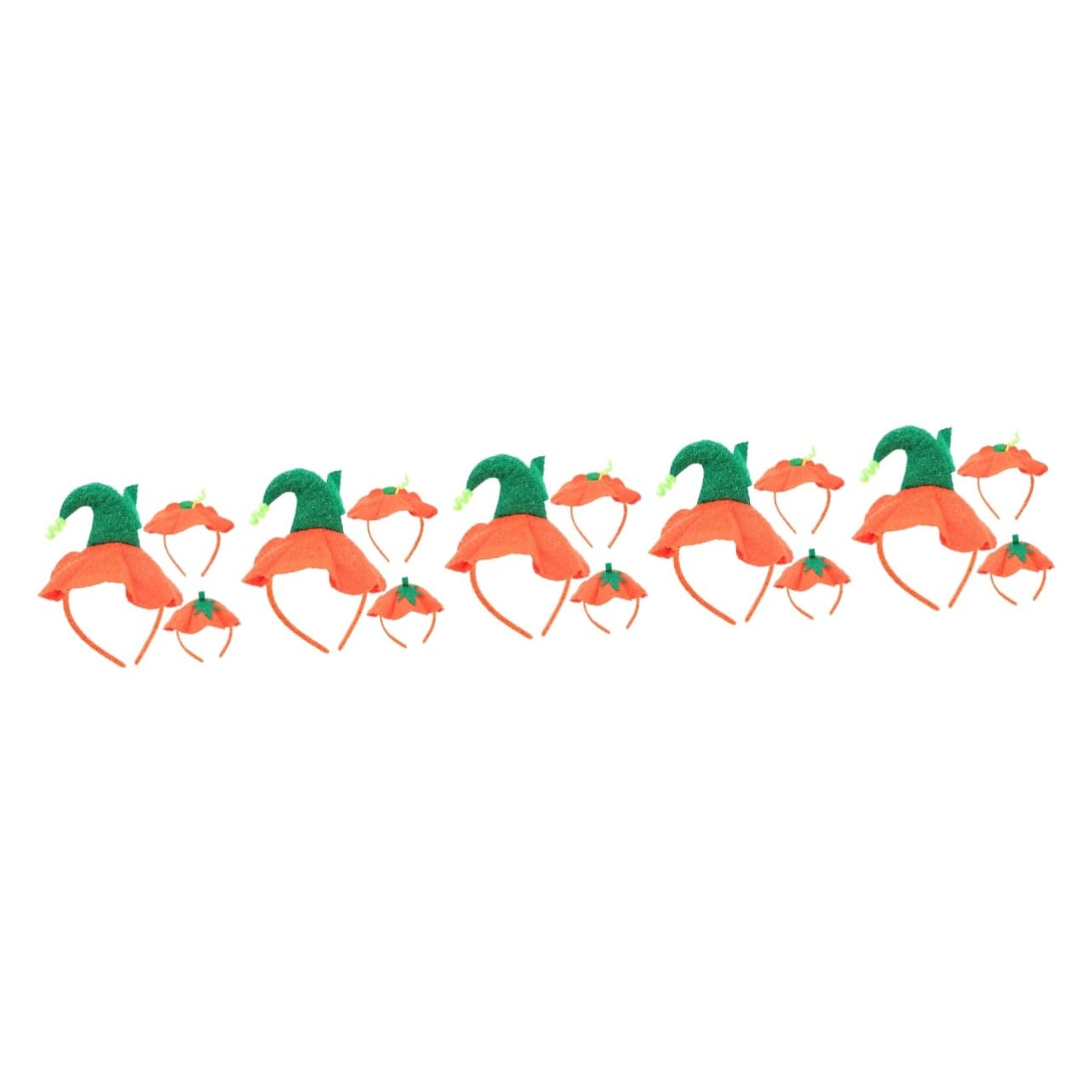 Toyvian 15piezas Diadema De Calabaza Halloween De Diseño De Sombrero Decorativos Para Fiesta De Halloween y Disfraces Accesorios Lúdicos Para Adultos