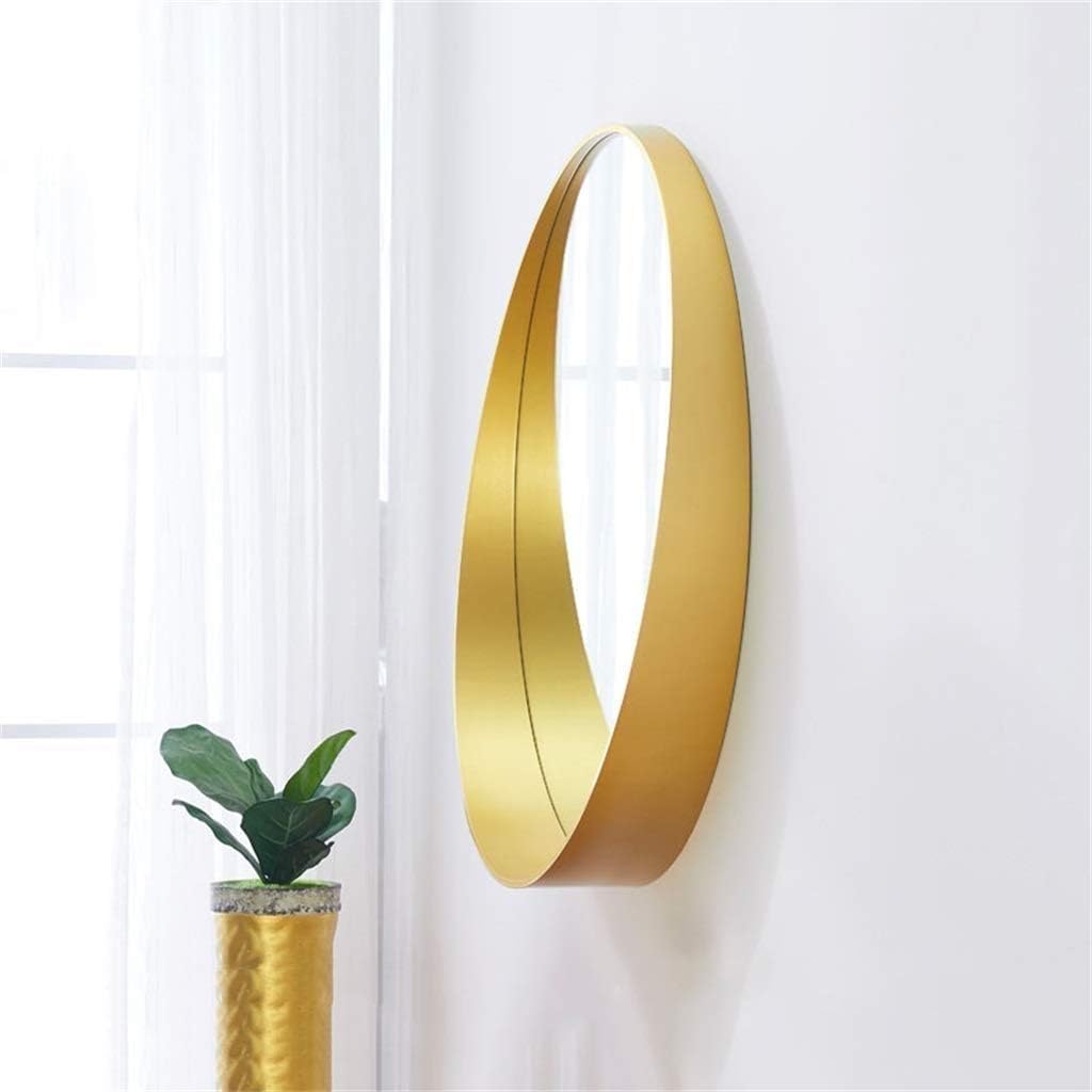 Nordic Makeup Wrought Iron Gold Round Decorative Desktop Princess Vanity wall Mount(50cm)