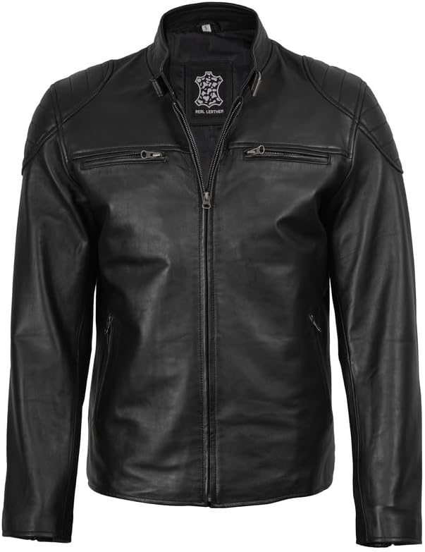Decrum Real Leather Jacket Men - Casual Stylish Lambskin Leather Jackets for Men - Image 3