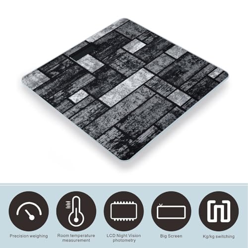 Báscula Digital de Baño con Pantalla LED Clara y Plataforma de Vidrio miniatura 3