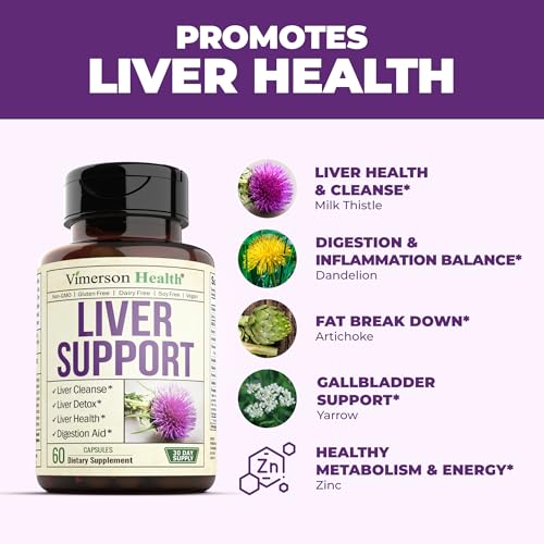 Liver Cleanse Detox & Repair - Artichoke Extract Liver Health Formula for Liver Detox - Liver Supplement with Milk Thistle, Turmeric, Ginger, Dandelion, Zinc & more for Optimal Liver Support. 60 pills - Image 6
