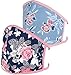 Produktbild POBEAU 2 x Maske aus 100% Baumwolle, wiederverwendbar & waschbar für Damen von DR. GLUECKSTEIN, 2er-Pack, Blau/Blumen-Mix