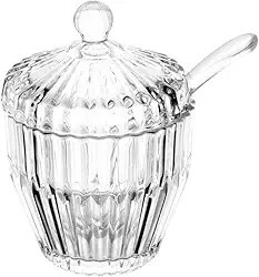 WOLFF - Açucareiro de Cristal Imperatriz 8cm x 8cm x 11cm