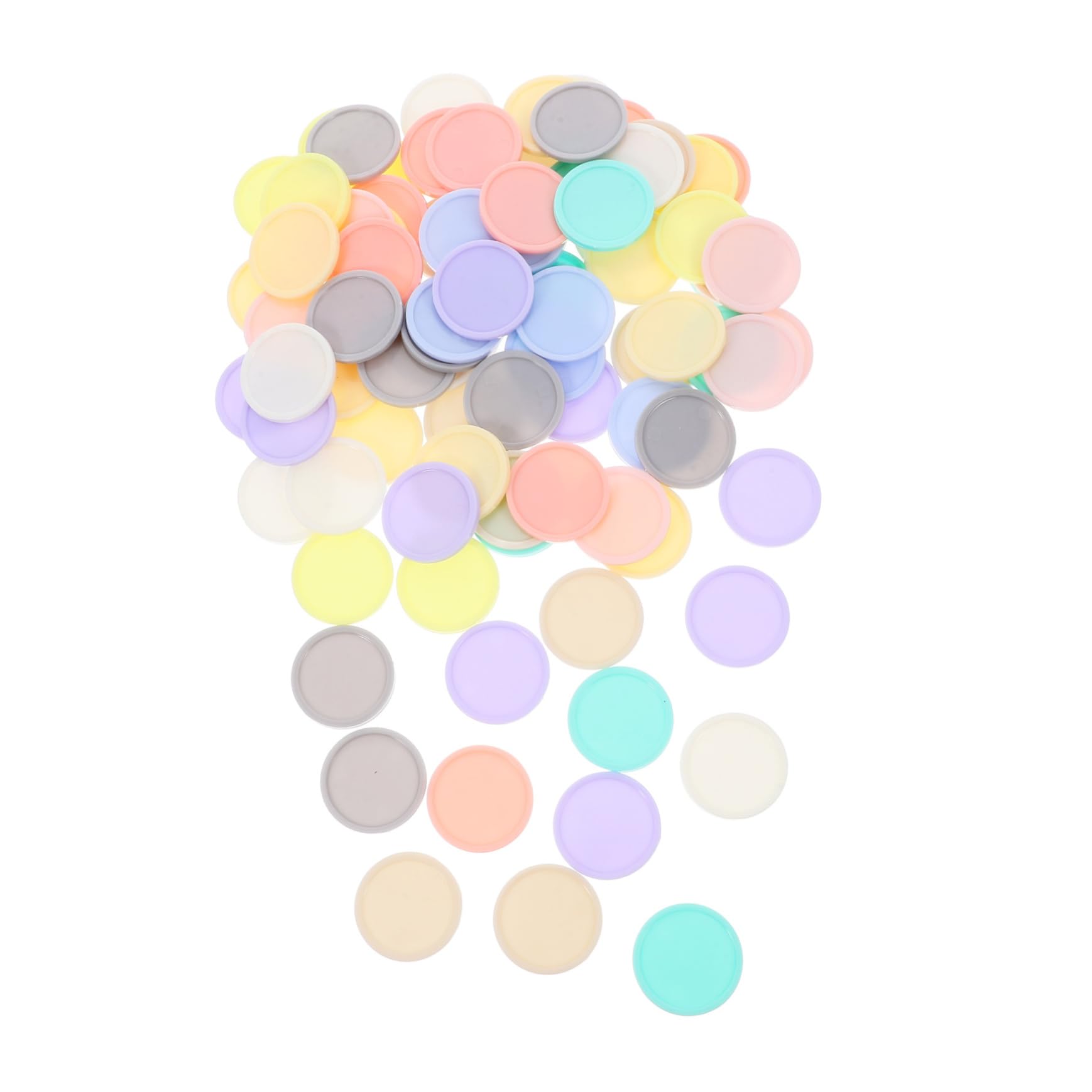 SEWACC Educational Math Aid: 100pcs Colorful Plastic Discs Poker Chips Bingo Games for Boys and Girls' Counting Sorting Skills