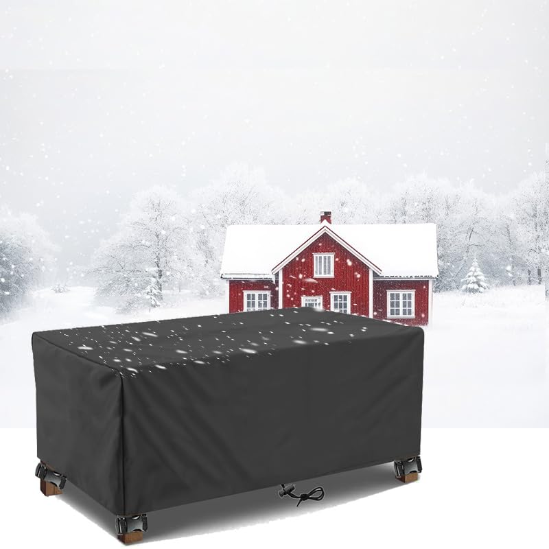 Rectangular Garden Table Cover Waterproof 105x55x70cm/Length x Width x Heigh Garden Furniture Protective Cover,Patio Furniture Covers,UV-Resistant Materials,Water-Resistant Covers, Outdoor Shielding