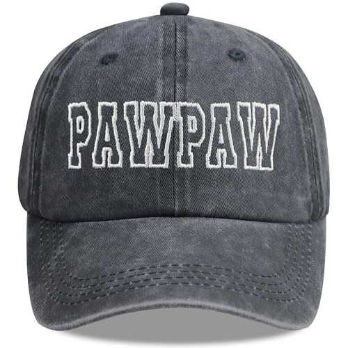 Worlds Best Pawpaw Hats for Men Dad Father Day Birthday Gifts for Papa Daddy Adjustable Cotton Embroidered Grandpa Baseball Cap