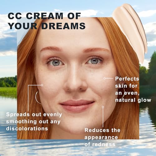Lumene Color Correcting CC Cream - Lightweight Foundation - Medium Coverage - Redness Reducing Face Makeup for Glowing Complexion - Vegan Formula + Suitable for All Skin Types - Ultra Light (1 fl oz) - Image 6