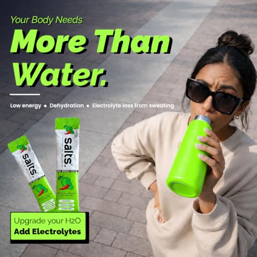 Image of Salts Electrolyte Powder, 15 Sachet with Zero Sugar, Electrolytes Hydration Mix Drink for Summer Heat, Workout Recovery and Travel, Keto and Vegan Friendly, (Raw Mango Chilli)