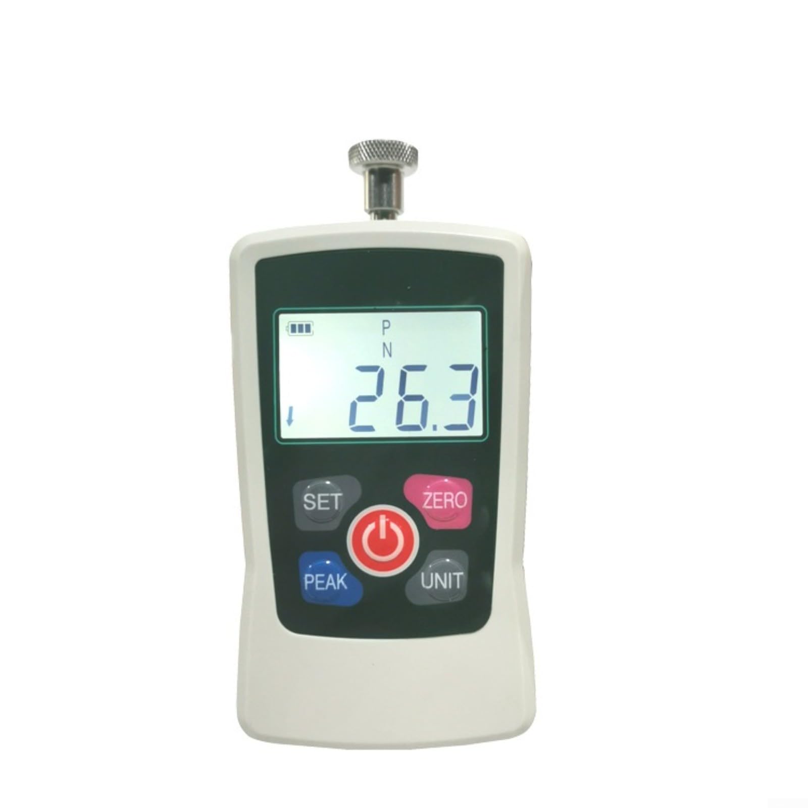 Misuratore di forza digitale ZMF-500, tester push pull da 50 kg con gancio in acciaio inossidabile, multi-unità per ricerca di laboratorio industriale