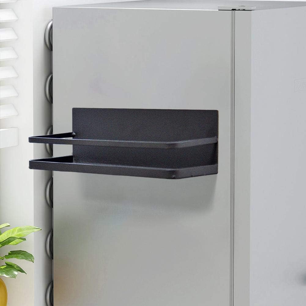 HUVE Magnetic Absorption Storage Rack Kitchen Shelf Refrigerator Side Magnetic Absorption Storage Rack for Spice Seasoning & Spice Tools Kitchen Utensils & Gadgets Side