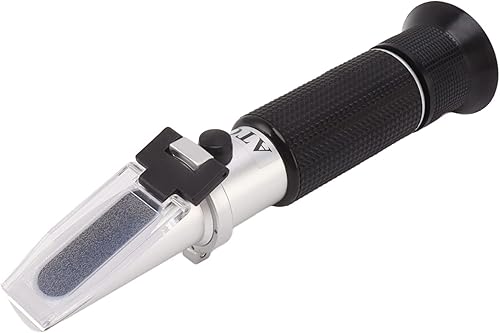 Fydun Handheld Refractometer 1.000 to 1.130Sg0 to 32 Brix Meter with Automatic Temperature Compensation for Beer Fruit Wide Range of Uses