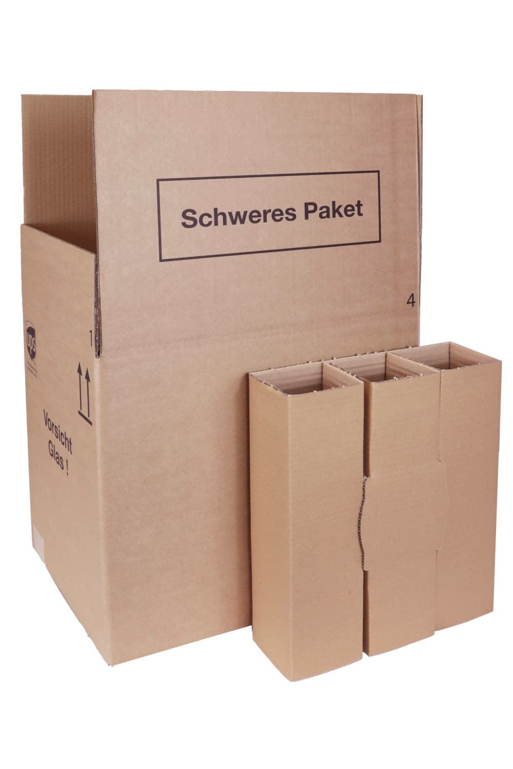 smiley pack Flaschenversandkarton für 12 Flaschen inkl. Einlage 12er Weinkarton Wein Sekt Spirituosen Saft Magnum Gin PTZ DHL UPS DPD Hermes Weinversandkarton Flaschenkarton (10)