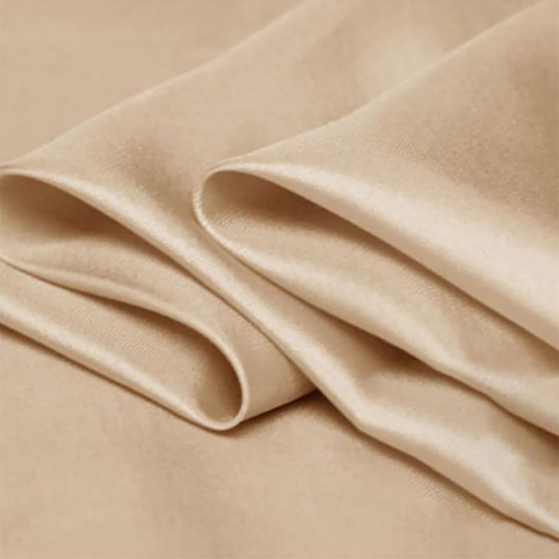 100% Tissu de Soie de mûrier au mètre Taffetas de Soie pour jouer à la danse Doublure de Robe Artisanat Décoration Drapé Vêtements de Mariage Tissu de Satin...