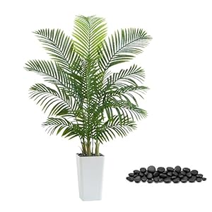 Artificial Palm Tree：5FT Tropical Fake Silk...