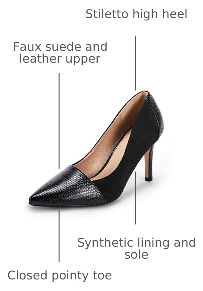 Image of PiePieBuy Womens High Heels Pumps Pointed Toe Slip On Stiletto Classic Dress Party Office Shoes