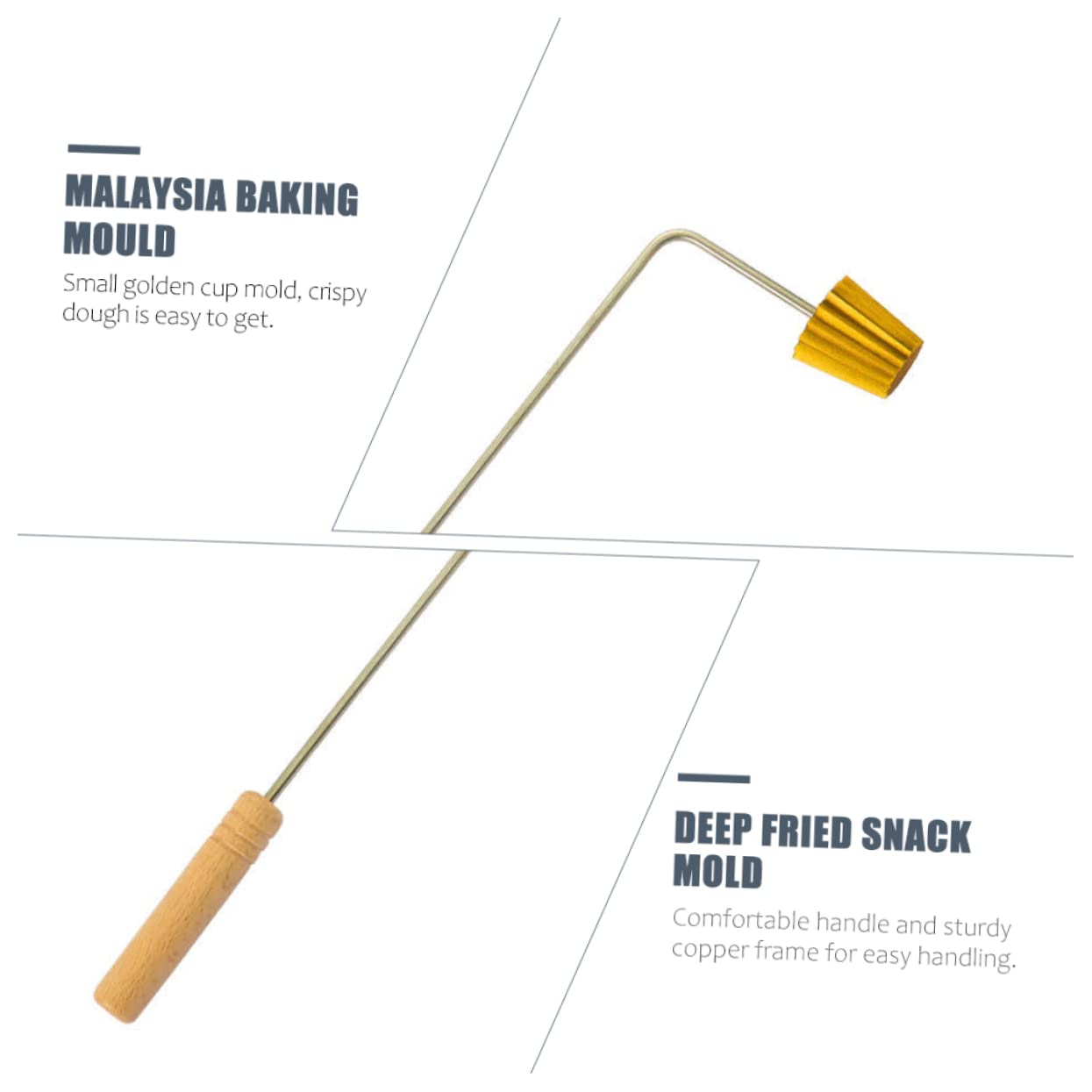 VALICLUD Golden Cup Tart Mold Professional Kitchen Baking Tool Nonstick Design Easy Demold for Home Party and Malaysian Cuisine