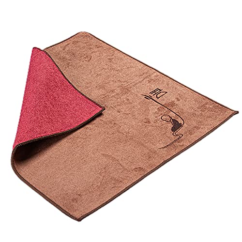 Wharick Serviette de table brodée en tricot fin - Absorbe l'eau - Pour décoration de table - Kaki