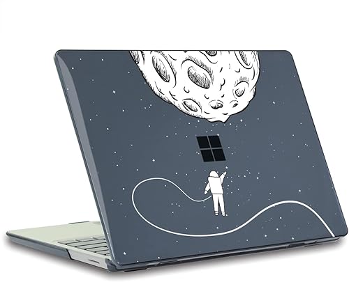 Miniatura 7 de Teryeefi Funda para portátil Microsoft Surface de 13.5 pulgadas con reposamanos de metal modelo 19511868, carcasa rígida de plástico transparente