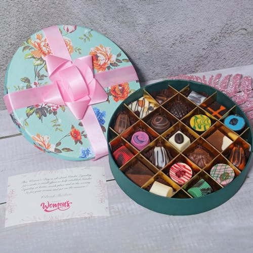 Image of Velvet Fine Chocolates Premium Gift Hamper | 21 Pcs Assorted Chocolate Gift Box for Birthday, Anniversary, Diwali, Holi, Rakhi, Christmas & Special Occasions | Handmade Chocolates | Pack of 1