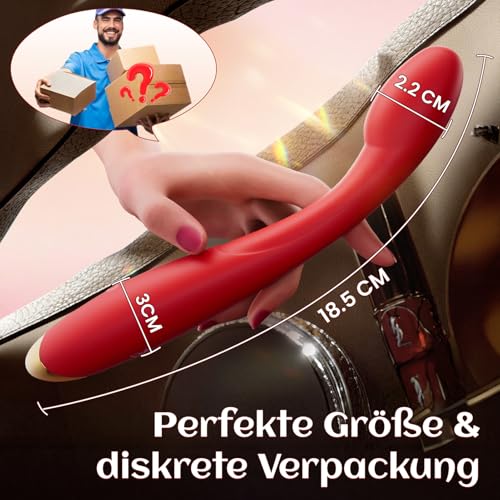 Cacuola1 Vibrator Dildo, Präzise G Punkt & Anal Anwendung Vibratorenset für Frauen Männer, 90° Flexibel Leise & Leistungsstark Sex Spielzeug für die Frau, 10 Modi Vibration für Frauen Sexspielzeug