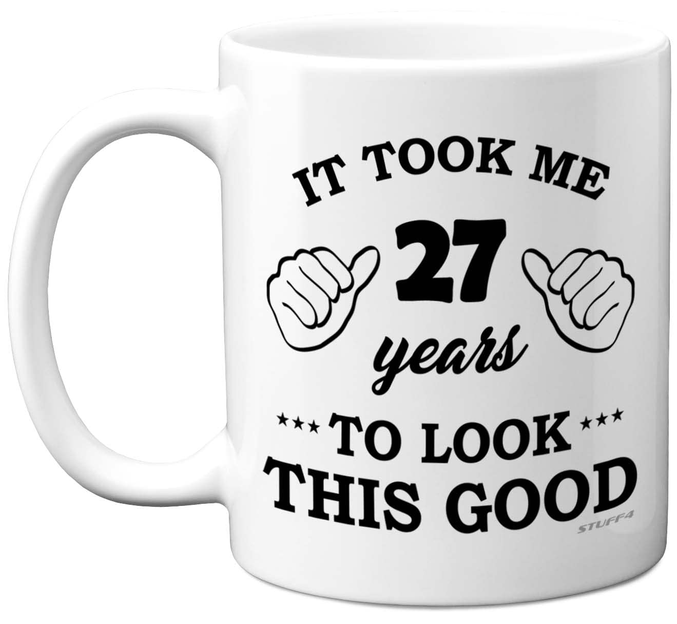 Stuff4 27th Birthday Gifts for Women and Men, Birthday Mug for 27 Year Old