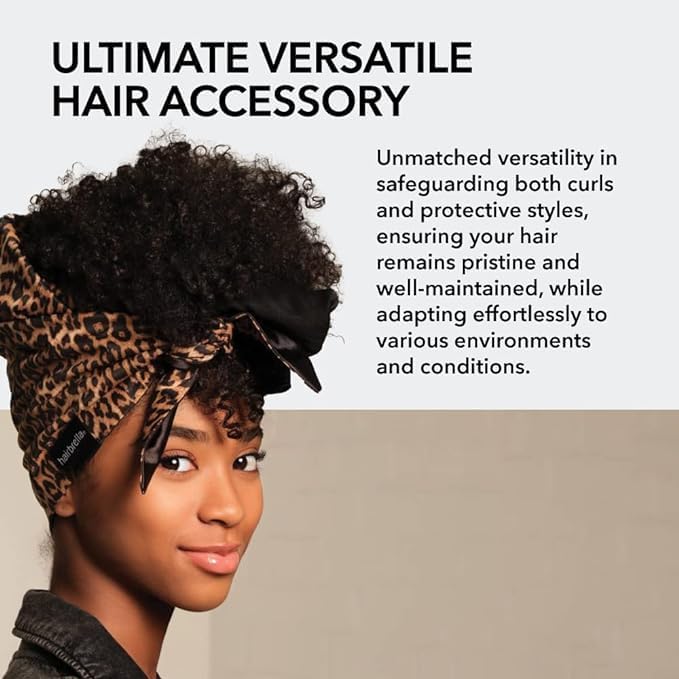 Hairbrella Satin-Lined Bandana, Waterproof Rain Scarf, Headband, Satin Scarf - Image 4