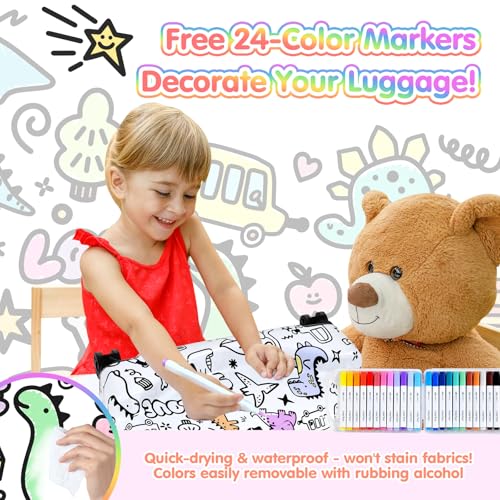 Smilesun DIY Coloring Ride-On Luggage