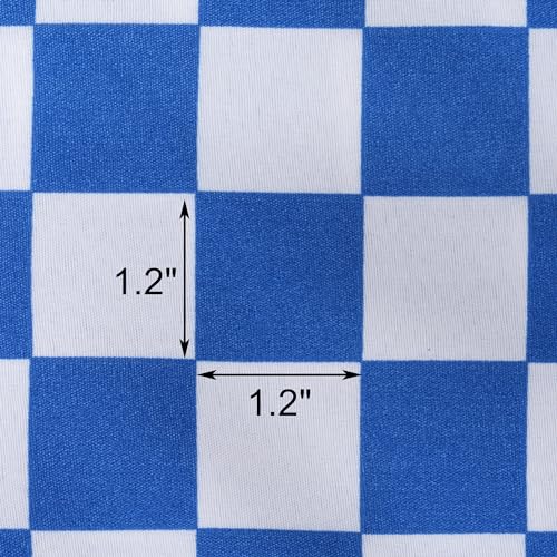 Image of Best Season Queen Size Sheet Set 4 Piece -Microfiber Soft Durable Bedding Sheet Set,Deep Pocket,Stain,Fade & Wrinkle Resistant (Plaid Blue&White)