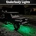 Botepon 8Pcs Led Rock Lights, Strip Lights, Wheel Well Lights, Led Underglow Lights for Trucks, Golf Cart, Jeep Wrangler, RZR, Offroad, F150, F250, Snowmobile (Green)