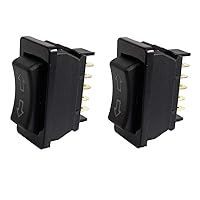 Vista 1 de Interruptor universal de ventana eléctrica de coche de 2 x 5 pines, control de subida/abajo, elevador, RV, deslizante, interruptor basculante