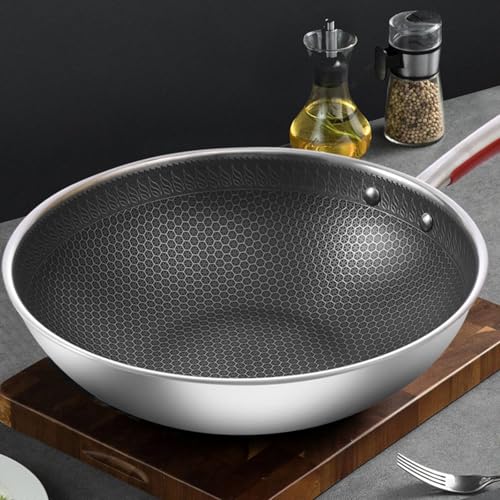 Wok de acero inoxidable con tapa 32 cm miniatura 5