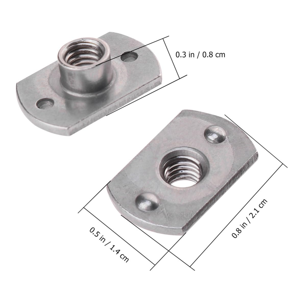 Beavorty 15pcs Carbon Steel T-Nuts Welded Insert Strong Support for Your Projects Suitable for Wet Environments and Office Equipment