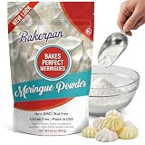 Bakerpan Meringue Powder For Royal Icing - 16 Oz - For Baking, Frosting, Cookies, Pies & Cake Decorating - Kosher, Gluten-Free, Made In Usa