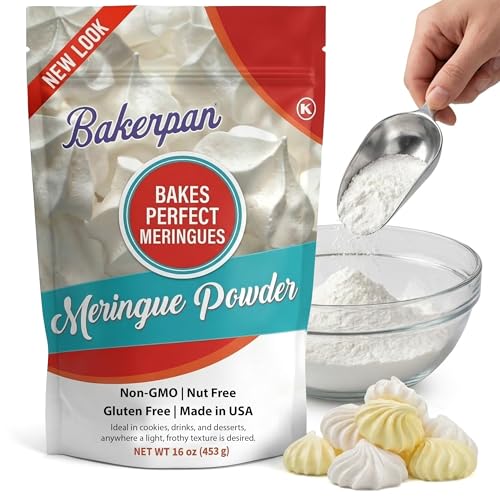 Bakerpan Meringue Powder For Royal Icing - 16 Ounce - Meringue Powder For Baking, Frosting, Icing, Pies, Cake Decorations (Made In Usa)