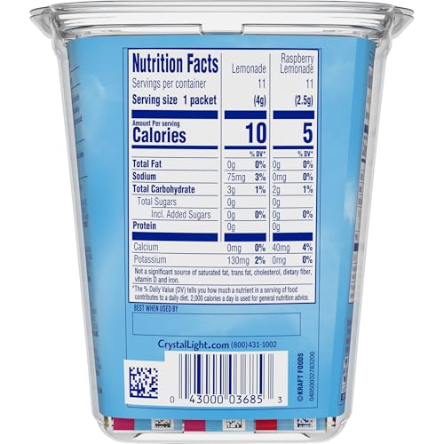image for Crystal Light Lemonade, Cherry Pomengrate, Raspberry Lemonade & Wild S